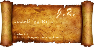 Jobbágy Rita névjegykártya
